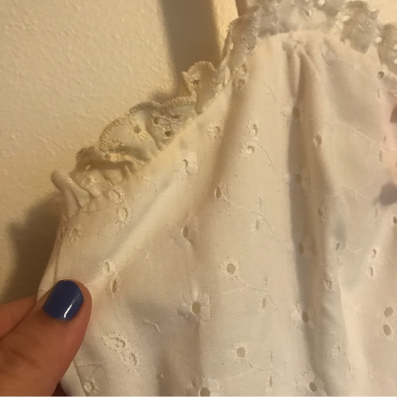 Vintage eyelet lace bodice- 1970s maxi dress - Picture 7 of 9